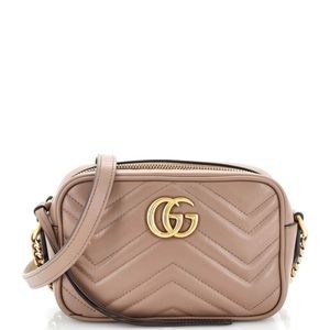 Gucci GG Marmont Shoulder Bag Matelasse Leather Mini